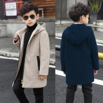 Boy son of a big coat 2021 new Korean version boy Winter cashmere thickened jacket CUHK Scout Baby Boomers