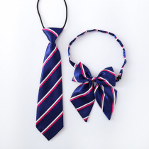 Childrens school uniform small tie Girls collar flower Boys British style kindergarten garden service bow tie bow collar flower stripes