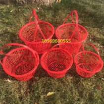 Round strawberry picking basket 1-10kg picking garden plastic fruit basket 5kg Mulberry portable basket 2kg Bayberry basket