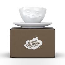 Germany imported Tassen white simple creative cute European ceramic coffee cup Breakfast cup Afternoon tea cup