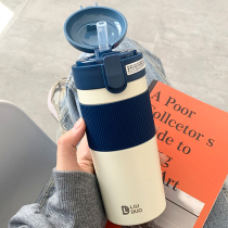 Net red high-value insulation water Cup male Lady straw simple ins Harajuku wind student adult stainless steel cup