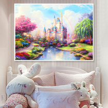2021 new 5d Diamond painting full diamond cartoon anime Castle children masonry cross stitch 2020 bedroom landscape