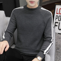 Sweater Mens 2021 Autumn and Winter Explosive Round Neck Knitted Sweater Spring and Autumn base shirt Thick Sweater