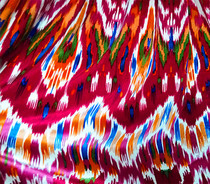 Xinjiang national clothing Uygur characteristics Adelis Silk Silk cloth 1 meter 50CM wide