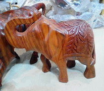 India walnut elephant characteristics Handicrafts India amorous feelings 30cm wedding gift
