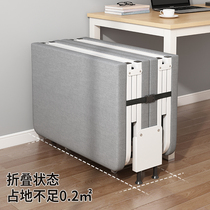 Folding bed home simple single bed sturdy and durable office lunch bed portable double rental room marching bed