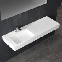 White integrated artificial stone wall wash basin washbasin basin basin wash table basin customization
