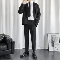 Suit suit Mens jacket Casual Korean slim best man suit Groom wedding professional formal three-piece suit class suit