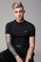 TID modern Latin summer M001 round neck stretch short sleeve T-shirt mens shirt Latin national standard dance professional practice uniform