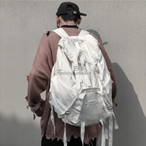 Faiting studio 01 outdoor multifunctional backpack white canvas streamer Super capacity sports bag