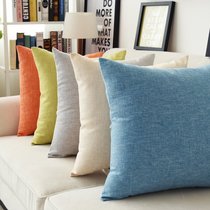 Plain office sofa cushion thickened car pillow solid color home linen big pillow back waist waist pillow