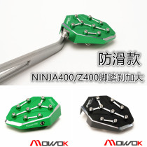 MOWOK motorcycle accessories for Kawasaki Ninja NINJA400 Z400 modified foot brake increase anti-slip