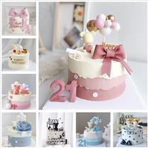 Net red cartoon bear cake model new bow love confession wedding photography birthday simulation sample