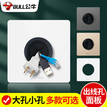 Bull 86 Type Blank Out of wire hole threading panel switch shielded Decorative Cover Plate Plugging the Divine Instrumental Fake Socket plate