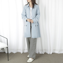 ARTIN Laiqian 22 new small windbreaker tie loose long-sleeved mid-length all-match coat CO6063-1