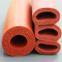 High temperature resistant foaming silicone hose silicone foam tube low density sponge casing red foamed silicone hose