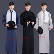 Chinese robe mantle cross talk gown show costume beach Xu Wenqiang retro Republic of China long shirt