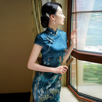 Miss four silk cheongsam mother summer mulberry silk high-end improved young temperament daily 2021 new