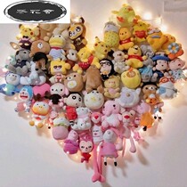 Put on the wall hanging doll display doll toy frame wall plush shelf storage rack doll hanging