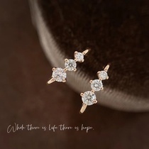 36 out of three diamonds 18k gold diamond earnail designer rose gold female bone stud ear button ear button