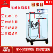 Black horse aquarium ornamental fish trapped water tank raising bucket sea water tank salt bucket ultra white fish tank treatment tank chlorine removal customization