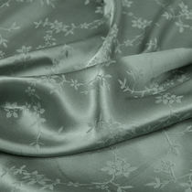 Imported high-grade jacquard acetate cotton satin fabric 100% plant fiber silk and satin texture dress clothing fabric