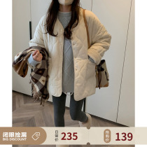 Left kg of gourd lamb hair - tatton - less cotton dress in 2021 new winter short - term loose coat