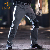 Spring Autumn Thunder & Thunder Tactical Long Pants Mens Army Memes Special Soldiers Waterproof Anti-Scraping Elastic Outdoor Work Pants For Training Pants