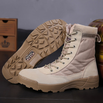 Spring Autumn Ultralight Combat Boots Military Fans Non-slip Male Special Soldiers Outdoor Climbing Shoes High Help Land Battle Boots Desert Boots