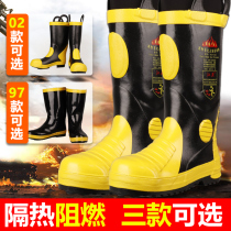 Fire fighting boots special rain boots Protective water shoes High temperature fire rescue rescue contest lightweight 97 02 style
