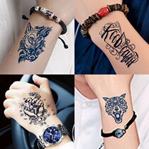 1 20 hipster tattoo stickers waterproof male durable hand back calf neck head Brahma text simulation tattoos