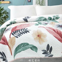 Foreign trade cotton twill bed cover hipster double-sided quilted summer cool air conditioning is single piece cotton washable bed sheet pad