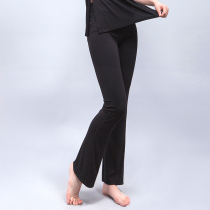 Dance pants flared pants adult practice pants yoga pants female modal trousers slim high waist micro black thin