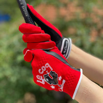 Golf gloves lady hands Korean golf sweat anti-slip sun wear and comfortable superfiber cloth