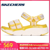  Skech official sports sandals womens shoes 2021 summer new thick-soled velcro lightweight beach shoes 140424