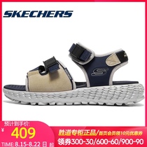Skech official sports sandals mens shoes 2021 summer new lightweight soft-soled velcro beach shoes 237296
