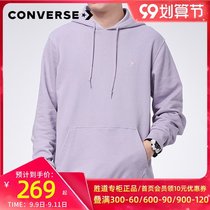 Converse Sweats Mens 2021 Autumn New Hooded Casual Purple Sportswear Jumper 10020343-A19