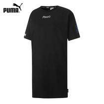 Puma dress women 2021 autumn new round neck long sportswear short sleeve T-shirt top 530656-01