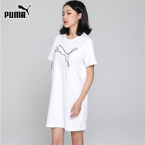 PUMA PUMA skirt women short sleeve 2021 summer new sportswear T-shirt casual training dress 845966
