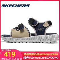  Skech official sports sandals mens shoes 2021 summer new lightweight soft-soled velcro beach shoes 237296