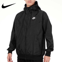 Nike Jacket Mens 2021 Autumn New Hooded Casual Black Sportswear Jacket Top DM7924-010