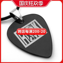 New GsusMusic Metal Punk Titanium Pick Necklace We Will Rock You