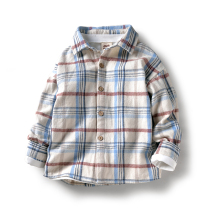 Bambiner childrens clothing 2022 Spring loaded with new boy shirt long sleeve pure cotton CUHK Scout shirt with childrens blouse