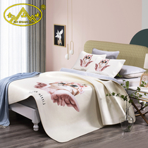  Cowhide mat Childrens painted first layer buffalo leather mat Single double bed leather mat 1 0m1 2m three-piece set