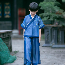 Hanfu boys ancient style boys ancient costumes Super fairy children original Chinese style Tang suit summer wear thin