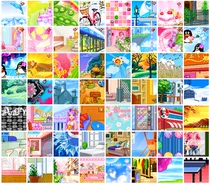  Out-of-print QQ show All kinds of background clothes for easy connection