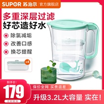 Supoire Net Water Kettle Home Straight Drinking Water Kettle Water Purifier Tap Water Filter Portable Filter Pot Large Capacity