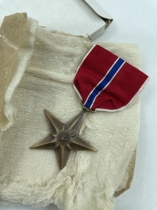 American Public Hair USGI WWII WWII Original Bronze Star Medal
