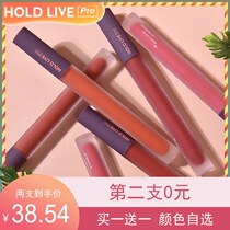 holdlive small straw long-lasting air lip glaze velvet matte cheap waterproof student lipstick does not fade