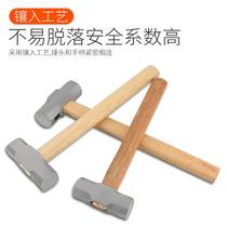 Octagonal hammer smashing Wall 4 pounds 6 pounds 8 pounds wooden handle stone hammer head hammer hammer hammer hammer hammer square head hammer multi-function